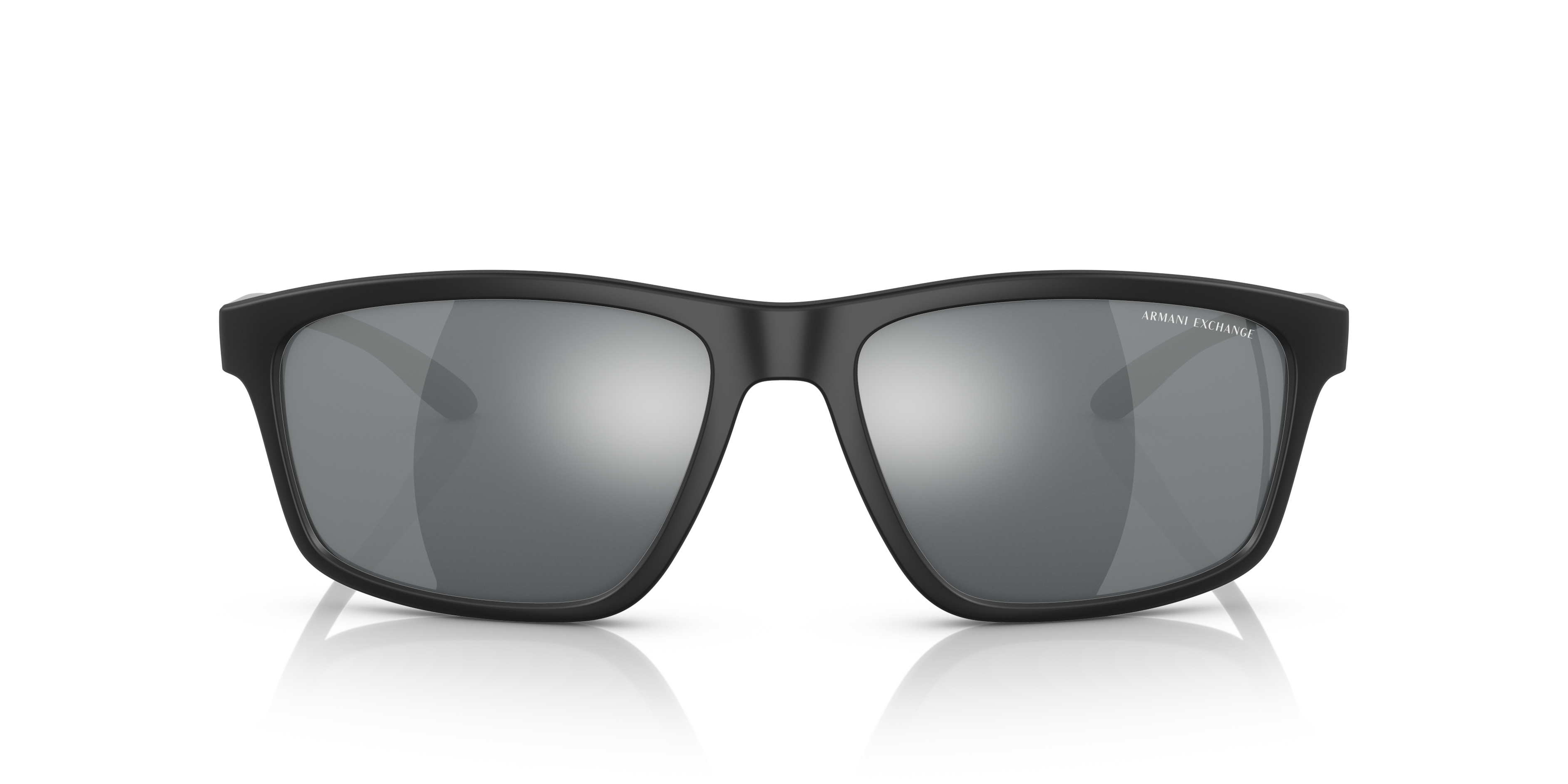 Armani Exchange Light grey mirror black Pilot Men's Sunglasses AX4074S  80786G 57 8053672866919 - Sunglasses - Jomashop